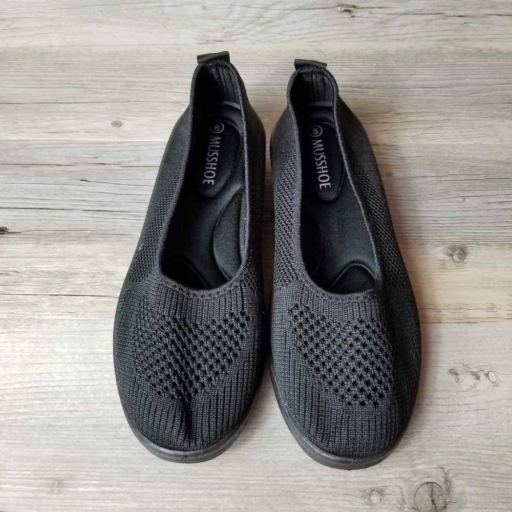 Musshoe Knit Rounded Toe Loafers - Picture 2 of 6